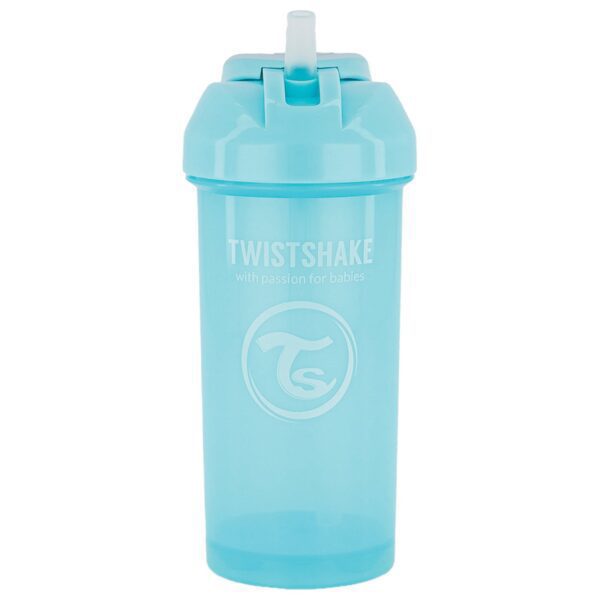 Twistshake boca sa slamkom 360ml plava